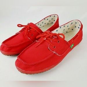 Sanük Red Loafers
